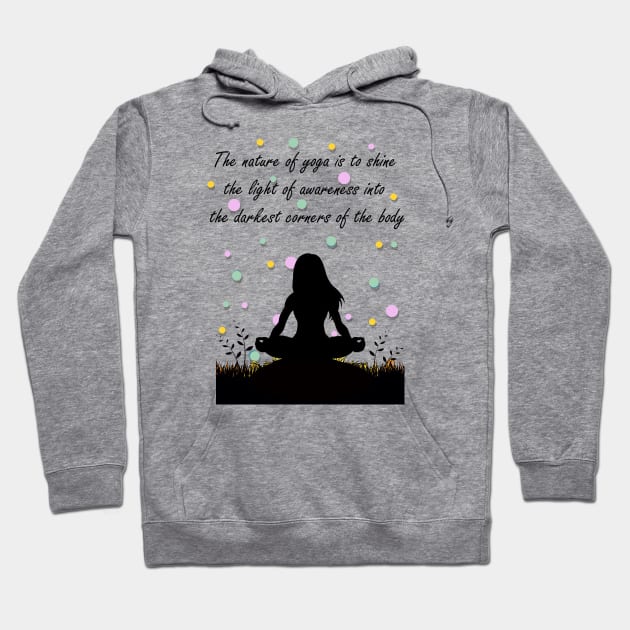 yoga Hoodie by ART&LINES